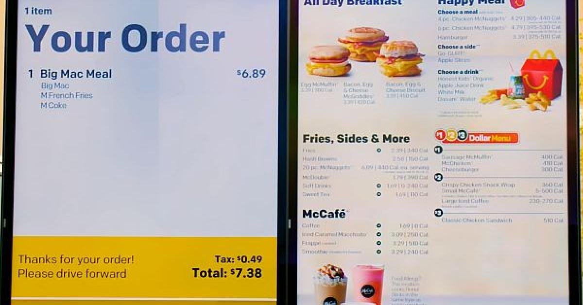 McDonald's buys AI startup to revolutionize digital menus