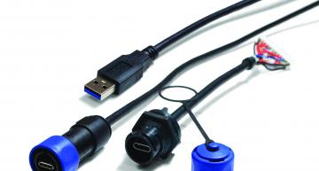 Rugged USB Type-C connectors with 100W support