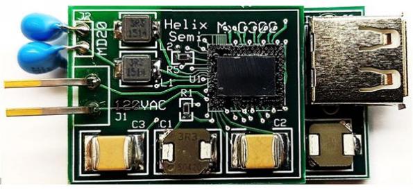 Helix samples its AC-DC converter chips 